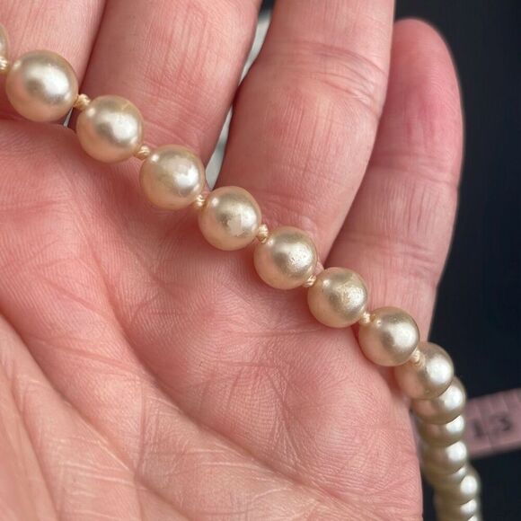 Vintage Faux Pearl Necklace Choker LOT 5 Pieces - Picture 7 of 7